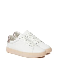 CALVIN KLEIN CUPSOLE LACE UP PEARL Zapatillas de cuero - Zapatos Mujer