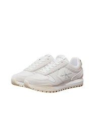 CALVIN KLEIN TOOTHY RUNNER Zapatillas de cuero blanco - Zapatos Mujer - 1