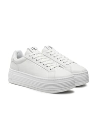 CALVIN KLEIN BOLD PLATF LOW Zapatillas de cuero blanco - Zapatos Mujer - 1