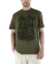 GUESS FLOCK Camiseta de manga corta de corte regular - camiseta