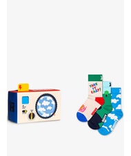 HAPPY SOCKS KIDS CAMERA Caja de regalo 3 pares de calcetines - Calcetines unisex