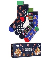 HAPPY SOCKS HOLIDAY GINGERBREAD Caja de regalo 4 pares de calcetines multicolor - Calcetines de hombre - 1