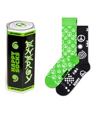 HAPPY SOCKS ENERGY DRINK Caja de regalo 2 pares de calcetines verde - Calcetines de hombre - 1