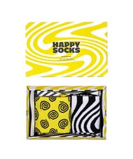 HAPPY SOCKS ZIG ZAG Caja de regalo 2 pares de calcetines amarillo - Calcetines de hombre - 1