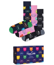 HAPPY SOCKS BLACK AND WHITE Lote de regalo de 3 pares de calcetines - Calcetines de mujer