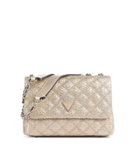 GUESS GIULLY 2 Bolso de hombro tejido, bolso bandolera oro - Bolsos Mujer - 1