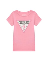GUESS KIDS Camiseta de manga corta con pedrer&iacute;a rosa gelatina - Camiseta ni&ntilde;o - 1