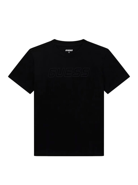 GUESS KIDS Camiseta de manga corta con logotipo en relieve jetbla - Camiseta ni&ntilde;o