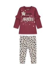 GUESS KIDS MINI ME Conjunto de camiseta de manga larga y leggings rojo de sal&oacute;n - Peleles y conjuntos para beb&eacute; - 1