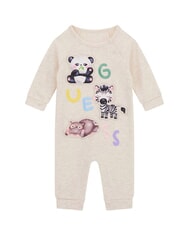 GUESS KIDS MINI ME Mono de algod&oacute;n con estampado animal lighoah - Peleles y conjuntos para beb&eacute; - 1