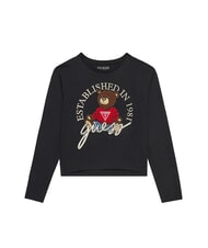 GUESS KIDS Camiseta de manga larga con osito de peluche - Camiseta ni&ntilde;o