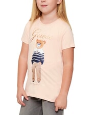 GUESS KIDS Camiseta estampada rosa dichoso - Camiseta ni&ntilde;o - 1