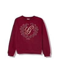 GUESS KIDS Sudadera de cuello redondo para ni&ntilde;a rojo de sal&oacute;n - Sudadera Beb&eacute; - 1