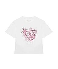 GUESS KIDS Camiseta de manga corta con bordado y lentejuelas. purwhite - Camiseta ni&ntilde;o - 1