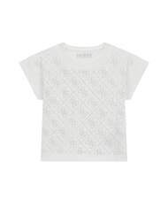 GUESS KIDS Camiseta de manga corta con logotipo de pedrer&iacute;a - Camiseta ni&ntilde;o