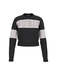 GUESS KIDS Sudadera de cuello redondo a rayas con logotipo - Sudadera Beb&eacute;