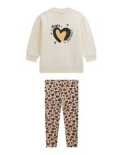 GUESS KIDS MINI ME Conjunto de ch&aacute;ndal para ni&ntilde;a con sudadera y pantal&oacute;n - Ch&aacute;ndales para ni&ntilde;os