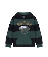 GUESS KIDS Sudadera con capucha a rayas para ni&ntilde;os combinaci&oacute;n verde/negro - Sudadera Beb&eacute; - 1