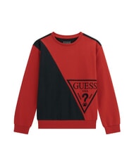 GUESS LS ACTIVE Sudadera de cuello redondo para ni&ntilde;os rojo picante - Sudadera Beb&eacute; - 1