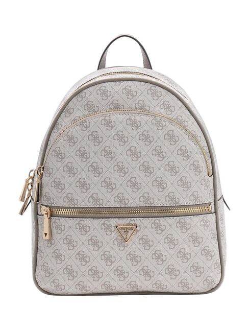 GUESS MANHATTAN 2 Mochila logotipo de color topo oscuro - Bolsos Mujer