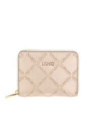 LIUJO HALONA Cartera peque&ntilde;a con cremallera Luz de oro - Carteras Mujer - 1