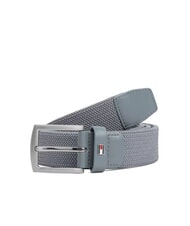 TOMMY HILFIGER DENTON ELASTIC Cintur&oacute;n de tela tejida para hombre gris nublado - Cinturones - 1
