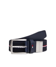 TOMMY HILFIGER REVERSIBLE Cintur&oacute;n de tela de doble cara espacio azul - Cinturones - 1