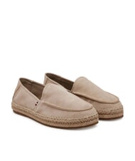 TOMMY HILFIGER TH FLEX Alpargatas de piel de ante beige - Zapatos Hombre - 1