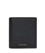 CALVIN KLEIN FOIL EMBOSSED Cartera de cuero En negro - Carteras Hombre - 1