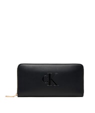 CALVIN KLEIN BOLD MONOGRAM Cartera con cremallera En negro - Carteras Mujer - 1