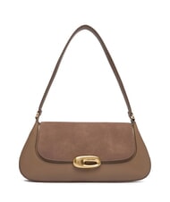 CALVIN KLEIN SUEDED ENGRAVED Bolso de hombro gris topo del desierto - Bolsos Mujer - 1