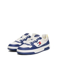TOMMY HILFIGER TOMMY JEANS Cupsole Zapatillas de piel azul terciopelo - Zapatos Hombre - 1