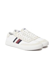 TOMMY HILFIGER TH CUPSET Zapatillas de cuero blanco - Zapatos Hombre - 1