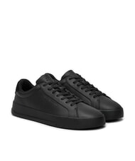 TOMMY HILFIGER COURT BETTER Zapatillas de cuero negro - Zapatos Hombre - 1