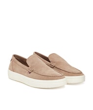 TOMMY HILFIGER MODERN LIGHT HYBRID Mocasines de piel de ante gris topo costero - Zapatos Hombre - 1