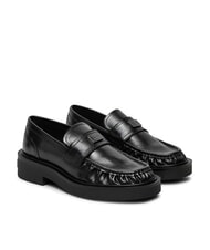 TOMMY HILFIGER TJW ORIGIN LOAFER Mocasines de piel para mujer negro - Zapatos Mujer - 1