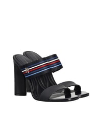 TOMMY HILFIGER SLIDE Sandalias altas con cinta con logo espacio azul - Zapatos Mujer - 1