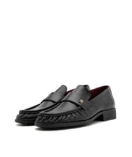 TOMMY HILFIGER TH Mocas&iacute;n de piel para mujer negro - Zapatos Mujer - 1