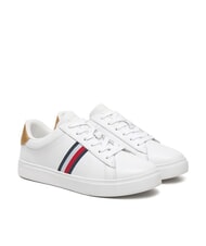 TOMMY HILFIGER ESSENTIAL COURT Zapatillas de piel para mujer blanco - Zapatos Mujer - 1