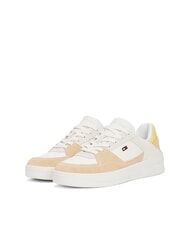 TOMMY HILFIGER BASKET MIX Zapatillas de deporte para mujer antiguo guijarro blanco/arcilloso - Zapatos Mujer - 1