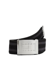 TOMMY HILFIGER TJ DAILY Cintur&oacute;n de algod&oacute;n negro - Cinturones - 1