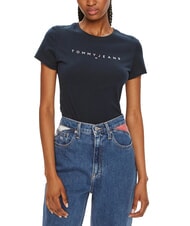 TOMMY HILFIGER SCRIPT LOGO Camiseta de manga corta Marina de noche oscura - camiseta - 1