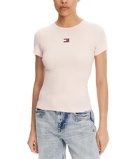 TOMMY HILFIGER TH JEANS Camiseta de manga corta acanalada - camiseta