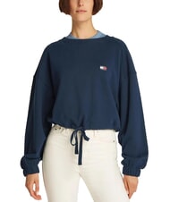 TOMMY HILFIGER TJW Sudadera de cuello redondo para mujer con cord&oacute;n - Sudaderas de mujer