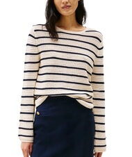 TOMMY HILFIGER POINTELLE CROCHET Su&eacute;ter ligero de rayas Raya azul china blanca - Su&eacute;teres de mujer - 1