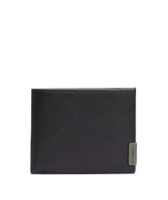 TOMMY HILFIGER TH HARDWARE Cartera de cuero negro - Carteras Hombre - 1
