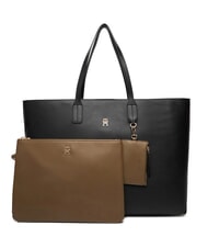 TOMMY HILFIGER TH ICON Shopper con clutch negro - Bolsos Mujer - 1