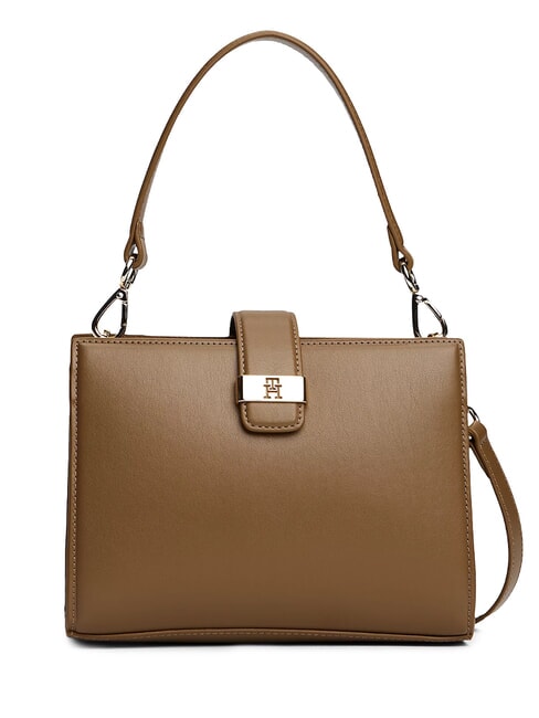 TOMMY HILFIGER TH HERITAGE Bolso de hombro, con correa para el hombro Gris topo n&oacute;rdico - Bolsos Mujer