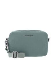 MANDARINA DUCK MELLOW LEATHER Bolso de hombro de piel verde iceberg - Bolsos Mujer - 1