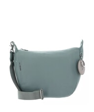 MANDARINA DUCK Mellow Bolso saco con bandolera, de piel verde iceberg - Bolsos Mujer - 1